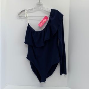 Lilly Pulitzer bodysuit Navy sz Lg